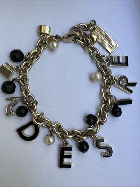 Dolce & Gabbana 'Desire' Charm Bracelet D&G Gold Black
